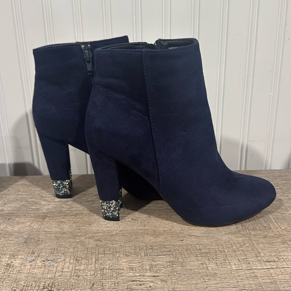 Rhinestone heeled boots